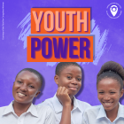 YOUTH POWER and a cut out photo of three young black girls smiling at the camera