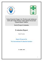 Final Evaluation: Voices from the Fringes: Sex Workers and Adolescent Girls and Young Women Action against Sexual and Gender-Based Violence (Zimbabwe) 