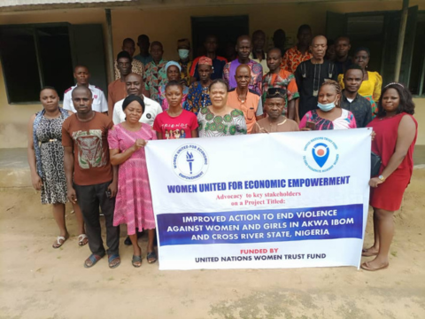 Women united for economic empowerment project participants