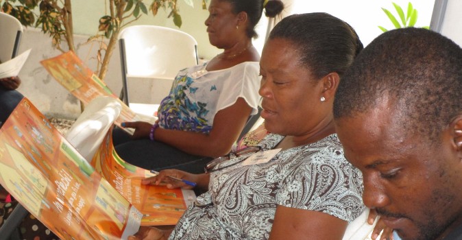 Training for staff on ending violence against women with disabilities. Photo: Beyond Borders.