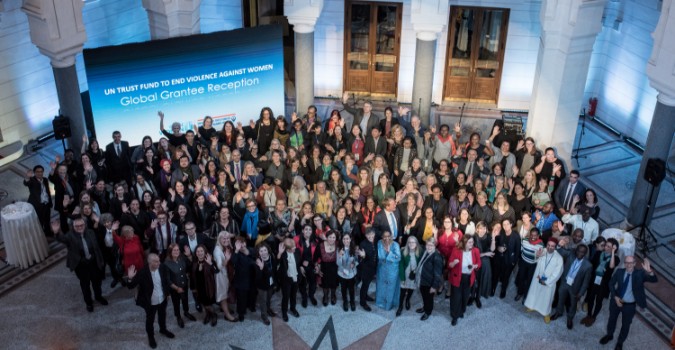Group picture at city hall. Photo: UN Trust Fund/UN Women/Sulejman Omerbašić
