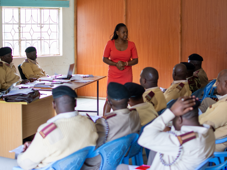 UN Trust Fund grantee CREAW responding to increased violence against women and girls during COVID-19. Photo of a chiefs training in Narok county.