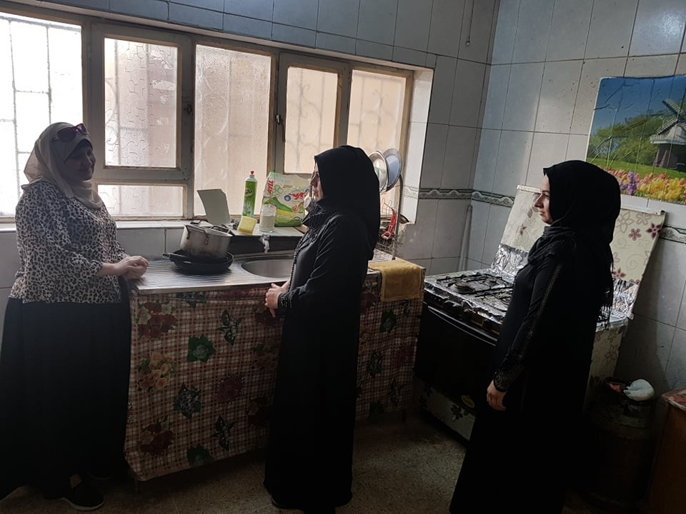 Women being welcomed at an OWFI shelter in Samarra city/Saladin Governorate