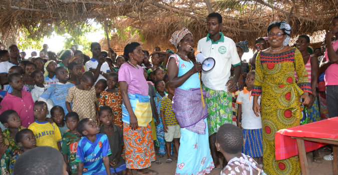 The UN Trust Fund visited ALAFIA in Togo which works to end harmful widowhood practices. Photo: UN Trust Fund: Vesna Jaric
