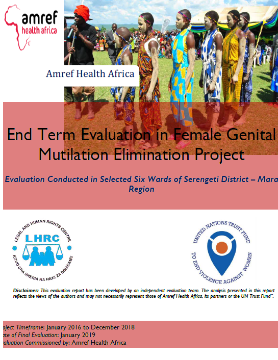 Final Evaluation: Female Genital Mutilation Elimination Project in the Serengeti District (Tanzania)