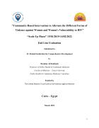 Final Evaluation: Community-based intervention to alleviate the different forms of violence against women and women's vulnerability to HIV “Scale-up phase” (Egypt)  