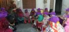 Farah Batool, a member of a community action group in Pakistan speaks about gender-based violence to women in Punjab, Pakistan. Photo: Shirkat Gah - Women's Resource Centre