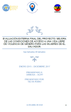 Improvement of Conditions for Access to a Life Free of Gender Violence for Women in El Salvador