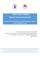 Final Evaluation: No More Victims – Roma Women and Girls Respond to Violence (Serbia)
