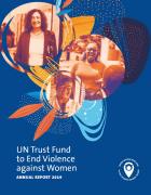 Cover of the UN Trust Fund 2019 Annual Report featuring 3 UN Trust Fund grantees